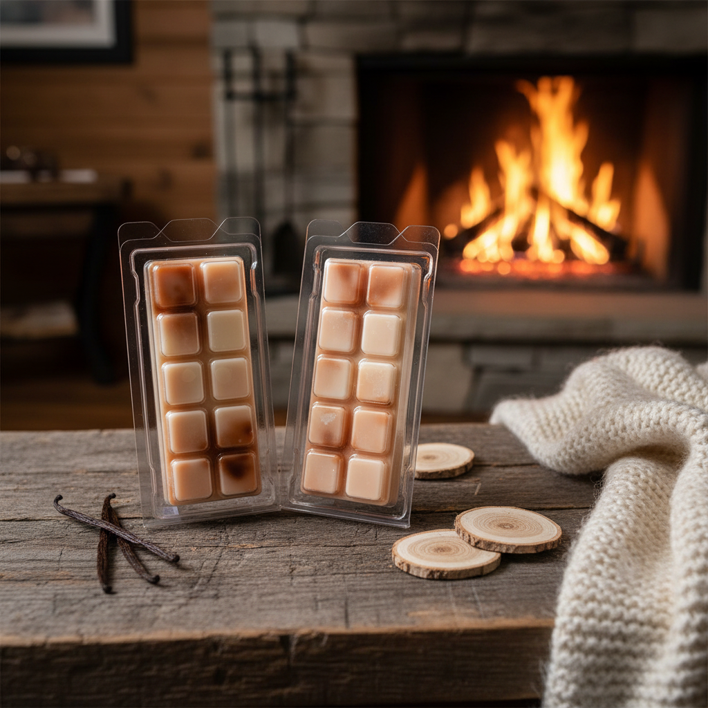 Wood Smoke Vanilla Wax Melts - Enhanced